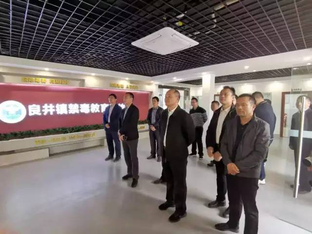 领导参观良井镇禁毒教育展厅