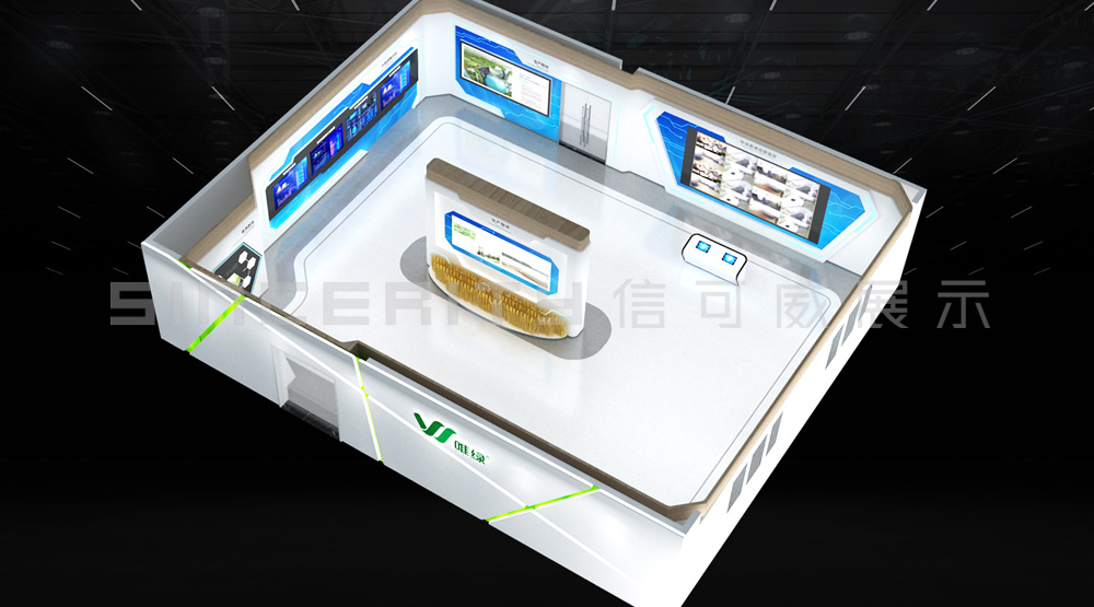 唯绿展厅鸟瞰图