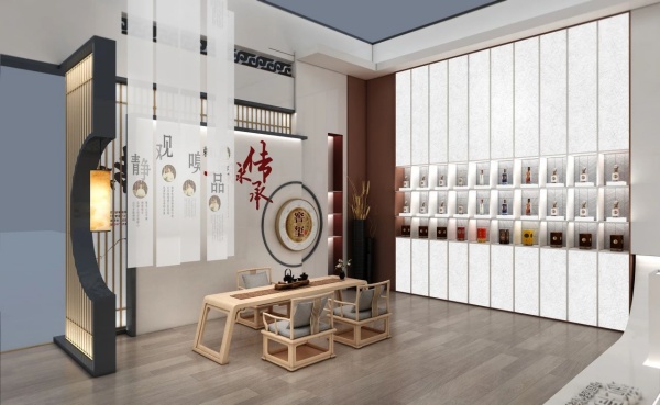 窖玺酒业展厅设计案例推荐