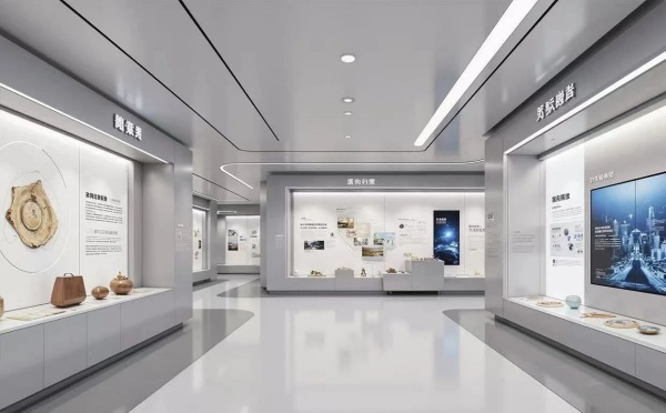 极简科技风展馆设计如何让文化“潮”起来