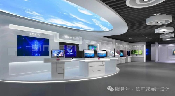 HKC惠科股份展厅设计，560平企业展厅新宠：液晶显示器如何打造惊艳展示？
