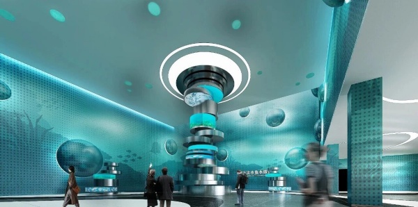 科技主题展厅设计效果图