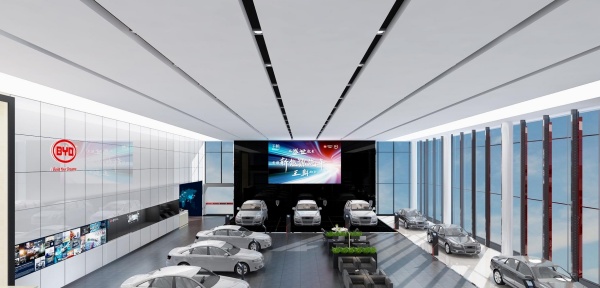 比亚迪4S展厅设计国潮风+精致享受比亚迪超级4S展厅体验堪比豪华品牌！