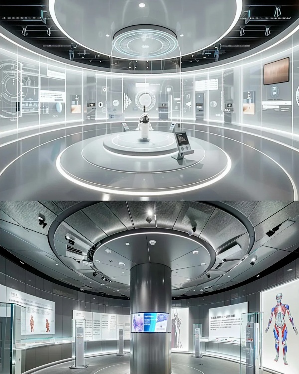 生物科技企业展厅设计案例赏析