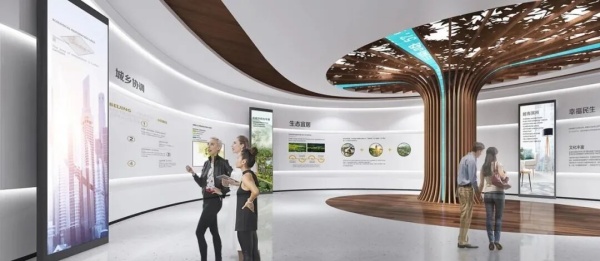 展厅设计以空间为笔，绘就沉浸式体验