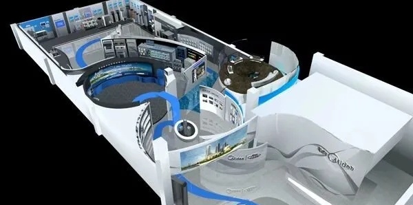 800平美的集团展厅设计突破传统，打造沉浸式产品展厅