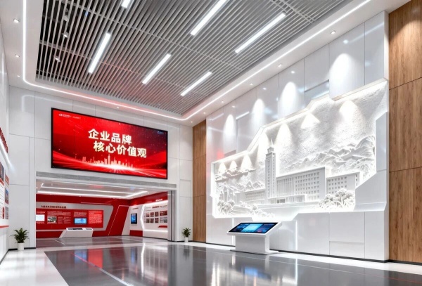 打造党建文化新地标！这家企业的 500㎡展厅，科技感与红色底蕴拉满