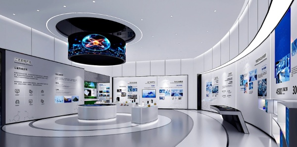 简约科技展厅以简载技，打造质感体验场