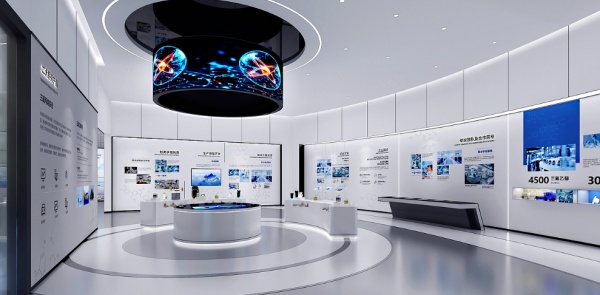 简约科技展厅以简载技，打造质感体验场