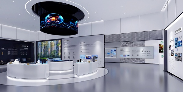 简约科技展厅以简载技，打造质感体验场