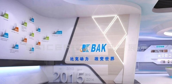 深圳比克展厅设计科技+绿色+低碳聚力打造新能源电池特色企业展厅！