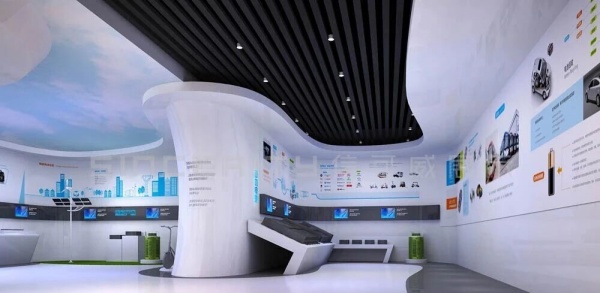 深圳比克展厅设计科技+绿色+低碳聚力打造新能源电池特色企业展厅！