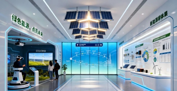 新能源企业展厅设计怎么做才能彰显绿色未来愿景？