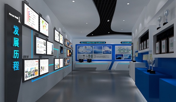 如何打造一个有设计感的数字化科技展厅,长城电子科技型展厅设计新分享！