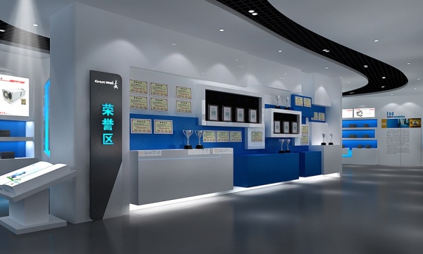 如何打造一个有设计感的数字化科技展厅,长城电子科技型展厅设计新分享！