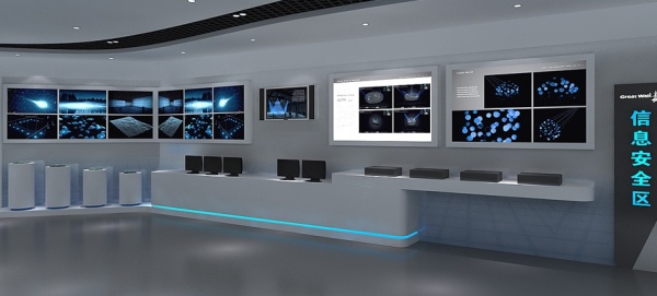 如何打造一个有设计感的数字化科技展厅,长城电子科技型展厅设计新分享！