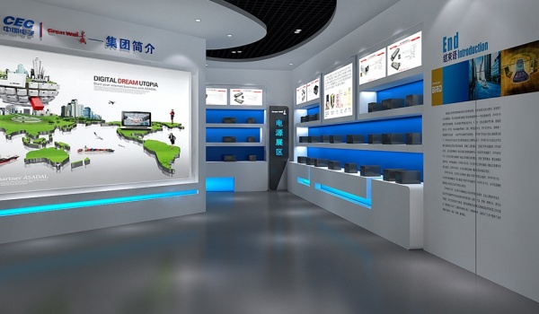 如何打造一个有设计感的数字化科技展厅,长城电子科技型展厅设计新分享！