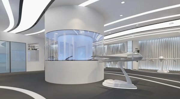 450m²无人机科技展厅设计，你敢这样玩线条吗？