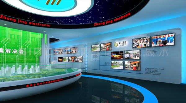 中京电子企业展厅设计，科技赋能，沉浸式体验，这样的科技展厅设计，让品牌实力“眼见为实”！