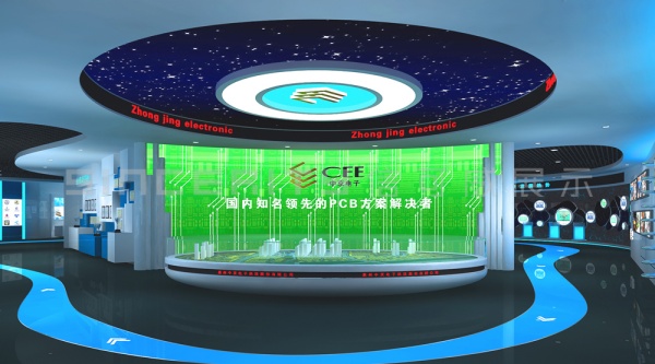 中京电子企业展厅设计，科技赋能，沉浸式体验，这样的科技展厅设计，让品牌实力“眼见为实”！