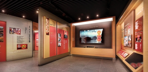 数字科技党建思政教育展厅设计