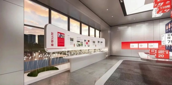 打造高级感红色展厅文化墙，需要注意的8个要点