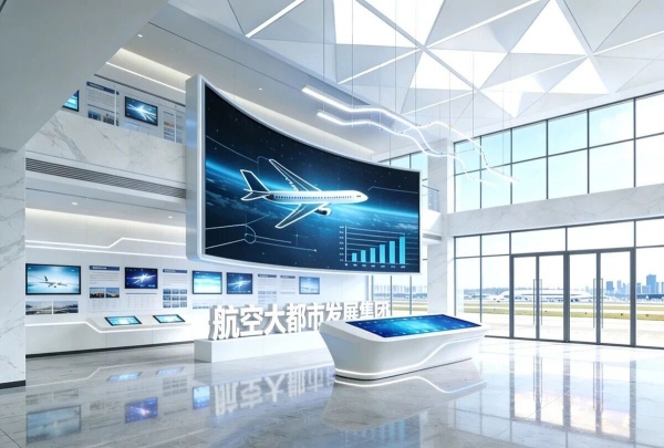 航空大都市发展集团展厅设计，赋能港产城融合发展