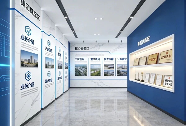 航空大都市发展集团展厅设计，赋能港产城融合发展