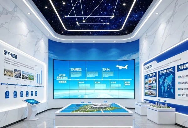 航空大都市发展集团展厅设计，赋能港产城融合发展